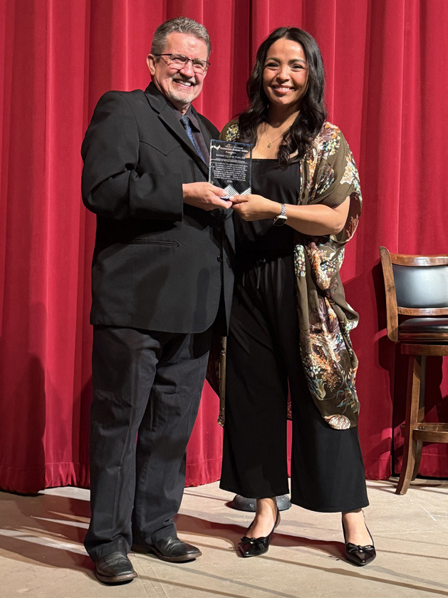 COMMUNITY SERVICE Post Rotary Club President Susan Collazo accepted the Giles C. McCrary Award, recognizing the club for its dedication, commitment and service to the community during the Community Recovery Center’s 2026 Recovery Roundup. | STEPHANIE ALLEN