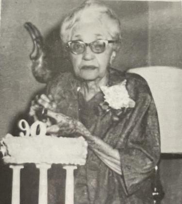 Margaret Mae (Maggie) Griffin Jones on her 90th birthday.