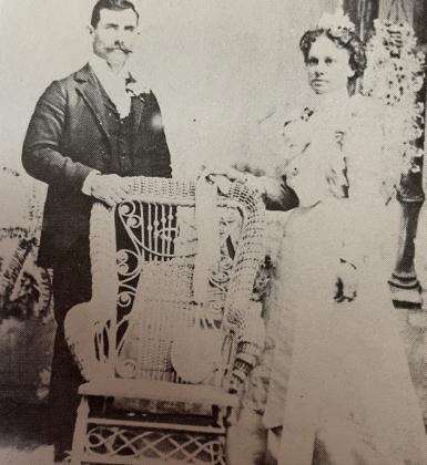 Maggie Mae Mason on her wedding day, Dec. 1, 1901, in Snyder, TX.
