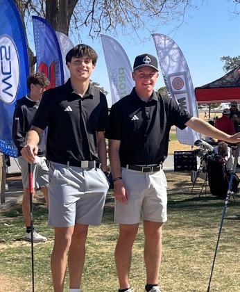 GOOD GOLF Post High School’s Luca Perez and Carter Petty competed at the Andrews Classic. Petty placed eighth out of a field of 165 golfers. | COURTESY PHOTO