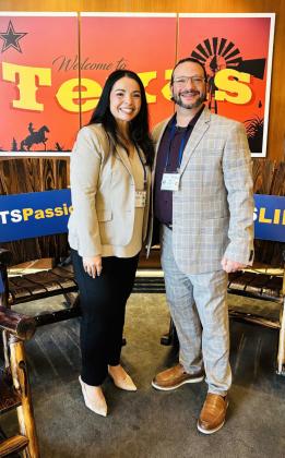 POST ROTARY Rotarians Suzan Collazo (left) and Jesse Dixon attended the Rotary Presidents-Elect Training Seminar (PETS) in Dallas in late February, an intensive leadership training for future Rotary club presidents that focuses on the organization’s role at the local, state and international levels. | COURTESY PHOTO