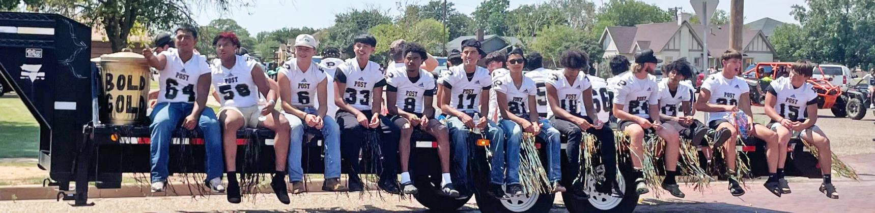 Varsity football Rodeo Parade