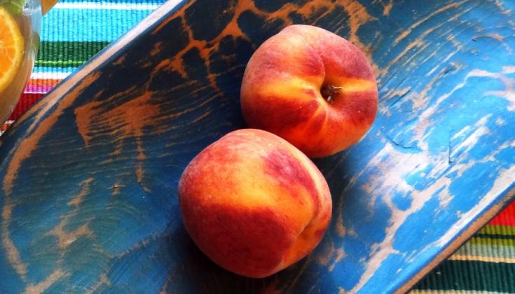 JUST PEACHY One reader of this column found himself with an abundance of peaches. He decided to put his creativity to work, replacing the zucchini with fresh peaches! | ANGELINA LaRUE PHOTO