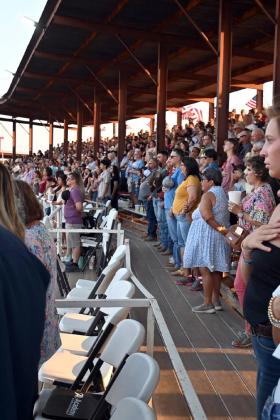 RODEO CROWD Fans filled the stands for the 86th annual Post Stampede Rodeo, held Aug. 6–8, continuing a longtime West Texas tradition in Post. | AMY MASON PENNELL