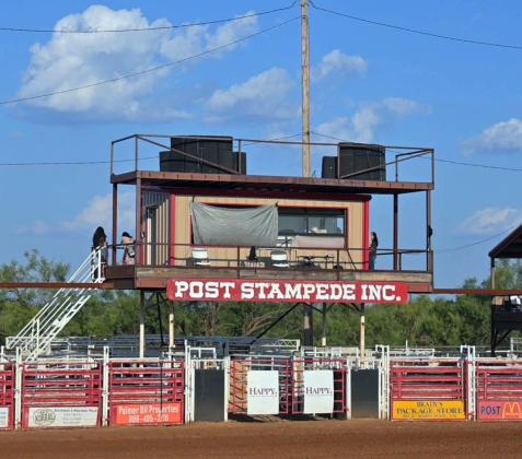 STAMPEDE GROUNDS The Post Stampede Rodeo arena welcomed competitors and spectators for three nights of rodeo action Aug. 6–8 in Post. | AMY MASON PENNELL
