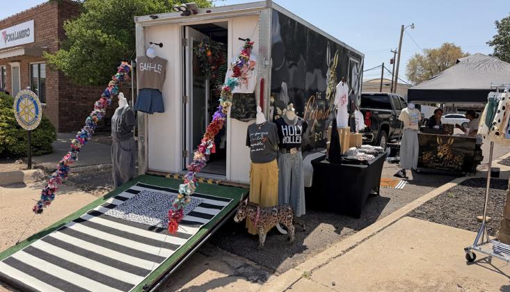 BOUTIQUE SHOPPING The Leopard Donkey Boutique was among the local vendors participating in Stampede Saturday, offering merchandise to shoppers during the event. | COURTESY PHOTO