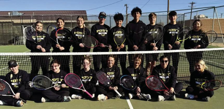 POST TENNIS Post High School played against Spur on Feb. 26. | COURTESY PHOTO