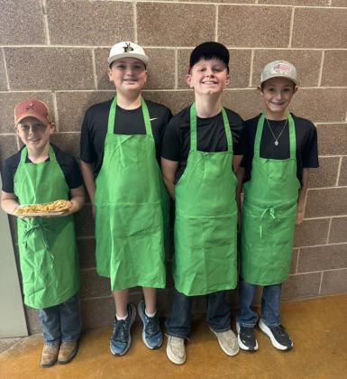 COOKING CHALLENGE Congratulations to the Garza County 4-H Intermediate Food Challenge team for placing second at the District 2 food challenge contest in the Main Dish category. Pictured are Connor Griffin, Cooper Britton, Aaron Brooks and Bryson Bloomingdale. | XANE REITER PHOTO