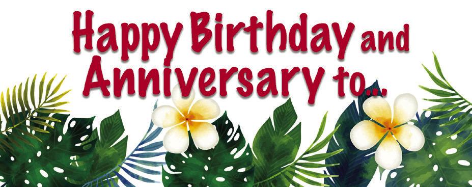 Happy Birthday and Anniversary to...
