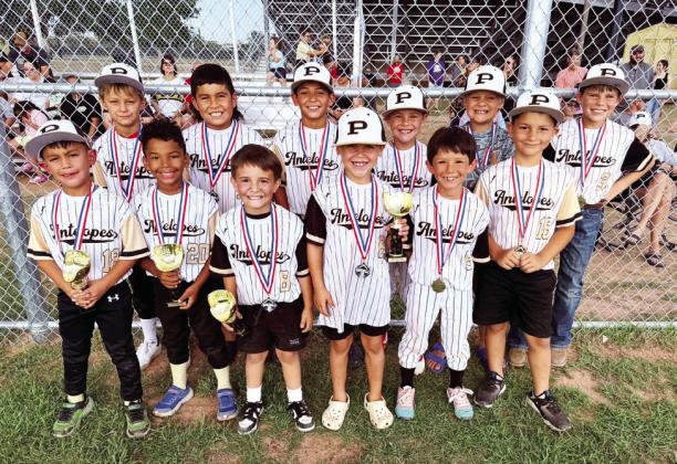 7/8 BASEBALL Back Row: Jameson Bishop, Trebor Segura, Xander Menjares, Grayson Chapman, Bronx Lott, and Grady Chapman. Front Row: Nicky Rodriguez, Traevion Sturdivant, Braxtyn Garcia, Kristopher River, Cristian Sanchez, and Legend Odom. | COURTESY PHOTO