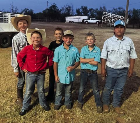 ARENA HELP These little fellas were a great help at the arena Trace Killman, Body Simmons, Levi Walkup, Jonsey Belongia, Rody Howard and Eliazer Gomez. | COURTESY PHOTO