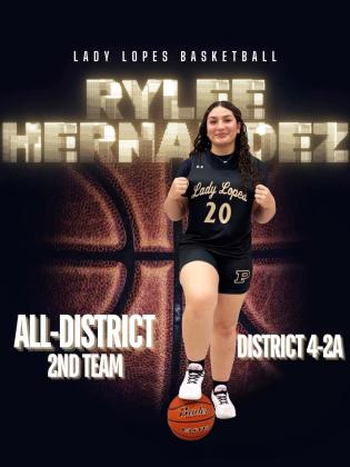 RYLEE HERNANDEZ ALL-DISTRICT 4-2A SECOND TEAM