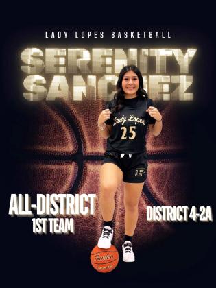 SERENITY SANCHEZ ALL-DISTRICT 4-2A FIRST TEAM