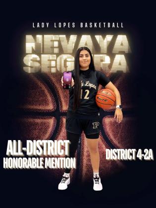 NEVAYA SEGURA ALL-DISTRICT 4-2A HONORABLE MENTION