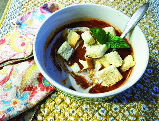 MEMORIES OF CHILDHOOD Tomato soup—with or without the accompaniment of saltines or a grilled cheese sandwich—is a fall favorite for many. | ANGELINA LaRUE PHOTO