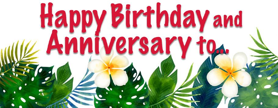 Happy Birthday and Anniversary to:
