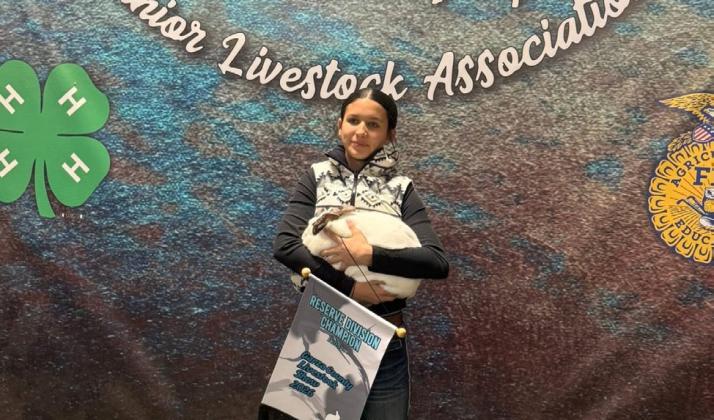 SENIOR RESERVE CHAMPION RABBIT OWYNN COLE