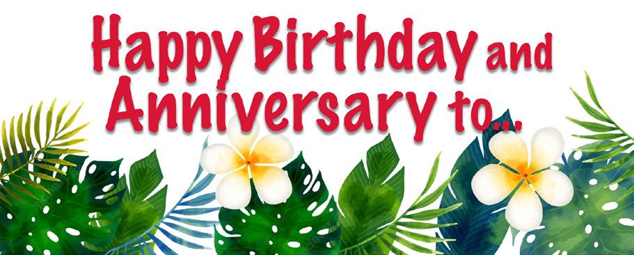Happy Birthday and Anniversary to: