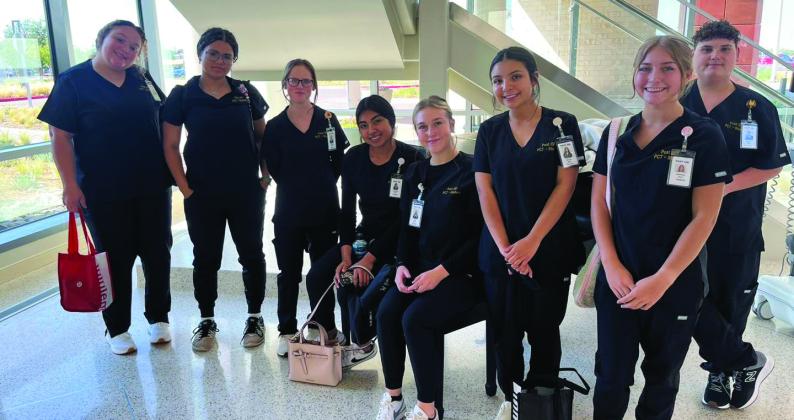 CLINICAL DAY Post ISD Patient Care Technician students had their first clinical day at Covenant Medical Center on Tuesday, October 22. Two students were in the adult ER, two were in intermediate care, two were in cardiac telemetry, and two were in neuro/neurosurgical where they were shadowing a Post alumni preceptor. | COURTESY PHOTO