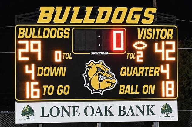 HOMECOMING SPOILER The Southland Eagles defeated the Loraine Bulldogs, 42-29, on the road, for Loraine’s homecoming celebration Friday, Oct. 2. | COURTESY PHOTO