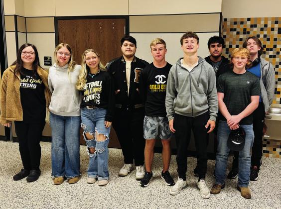 ALL REGIONAL Post ISD Academic UIL Qualifiers are: Katelyn Ferguson in Spelling 35th place, and Copy Editing 2nd place; Maddalyn Hart, Lincoln Douglas Debate 4th finalist; Harli Jo McClellan, Poetry; Angel DeLuna, Computer Science; Carter Petty, Accounting; Maxx Cole, Newswriting; Stephen Gamodena, Computer Science; Mason Reed, Computer Science; Ashton Bevers, Computer Science; and not pictured, Shaylee Pope, Newswriting. | WHITNEY DORSETT PHOTOS