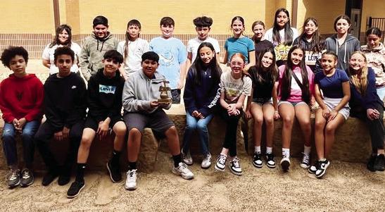 BEGINNER BAND Under the direction of Russell Dean, competed at the Abernathy Band Festival on Friday, April 25, and brough home a trophy. The students were praised for their sound and dynamics. | COURTESY PHOTO