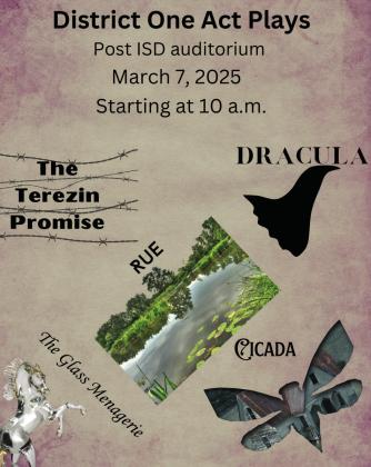 Post ISD to host District One Act Plays
