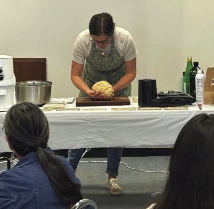 BAKED GOODS Desta Mason taught a Fresh Milled Flour 101 class on Friday, October 18, at the Extension Office. With an abundance of information and samples to taste, her class was a success. Mason has a bread page on Facebook you can follow for more delicious recipes and fresh milled flour for sale at ‘Freshly Milled Farm - Baked Goods by Desta.’ | XANE REITER PHOTO