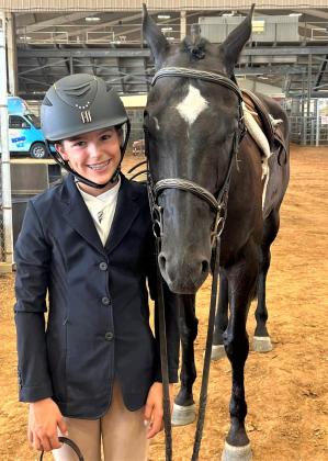 Congratulations to Leightyn Reiter, a member of Garza County 4-H. She placed 9th place in the Hunter Hack Class at the 4-H State Horse Show in Bryan- College Station. Leightyn also placed 10th in the Working Hunter Class. | PHOTO PROVIDED