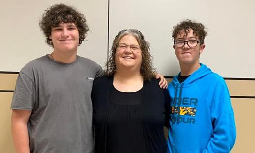 Crystal Osborn with her sons Cooper and Kody. | PHOTO PROVIDED
