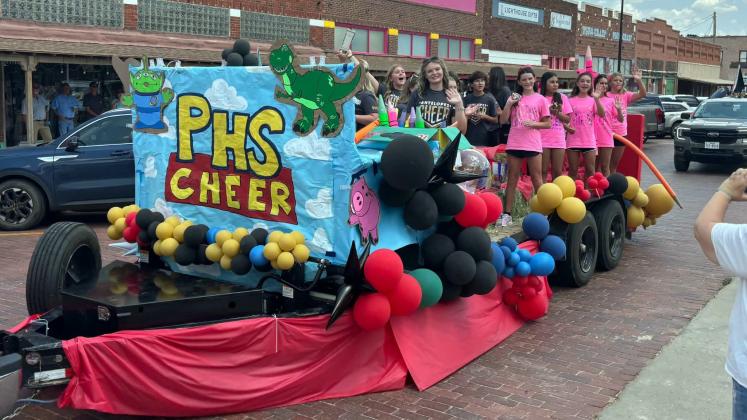 FIRST PLACE Post High School Cheer earned a top-three finish and a $75 prize in the 2026 Post Stampede Rodeo parade with their Toy Story-themed float. | COURTESY PHOTO