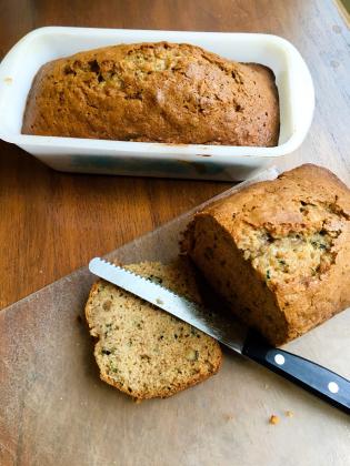BAKED WITH LOVE During the time my husband was overseas while working for a government defense contract, banana bread was one of the things I baked and sent to him to bring a little bit of “home” into his life. | ANGELINA LaRUE PHOTO