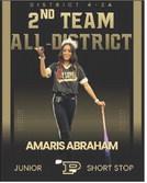 AMARIS ABRAHAM 2nd Team All District