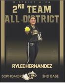 RYLEE HERNANDEZ 2nd Team All District