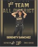 SERENITY SANCHEZ 1st Team All District