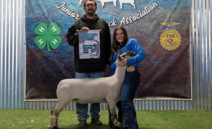 RESERVE BREED CHAMPION CHESTER SWINE AUDREY LEE