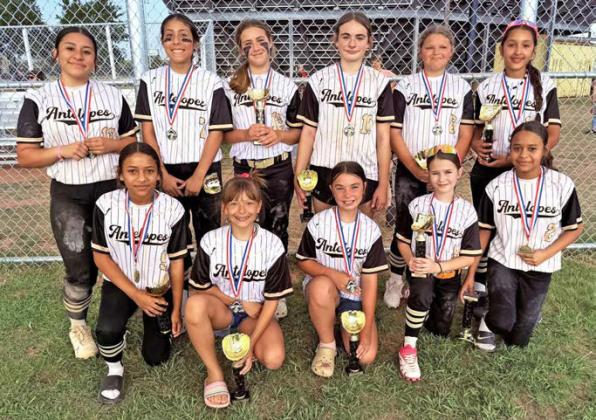 11/12 SOFTBALL Back Row: Ysabel Rivera, Kinley Gomez, Olivia Abraham, Davey Gomez, Lync Lott, and Maylen Mendez. Front Row: Dez’aniah Toudle, Lexie Arredondo, Halle Guthrie, Leeah Hewlett, and Zam’mariah. | COURTESY PHOTO