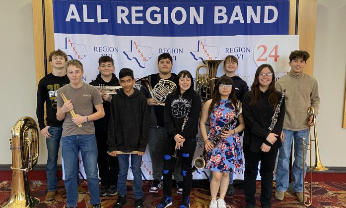 Pride of Post band All-Region, All-State honors announced