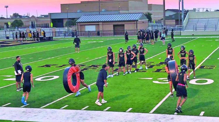 READY TO ROLL The Post Antelopes football squad opened fall practice Monday, Aug. 3, as the Antelopes began preparations for the 2026 season. | COURTESY PHOTO