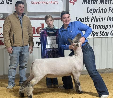 GRAND RESERVE CHAMPION SHEEP AUDREY LEE