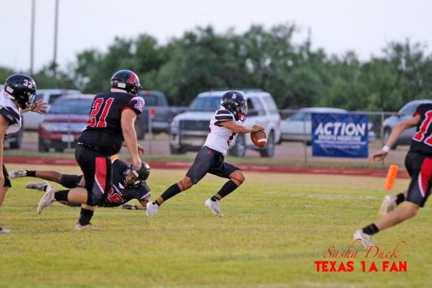 TOUCHDOWN Southland Eagles scored a touchdown after returning the kick for a touchdown. | SASHA DUCK TEXAS 1A FAN PHOTO