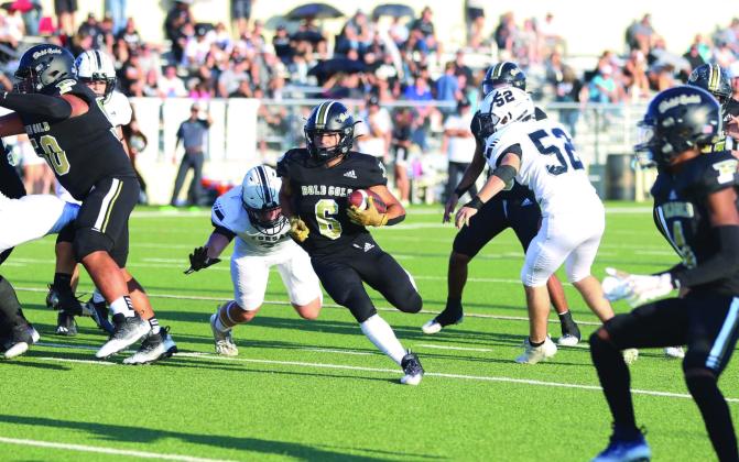 ANTELOPES Ian Vergara watches from the sidelines, after an injury has sidelined the player since the Forsan game . His return to the team for the Abernathy game was uncertain as of press time. | ABIGAIL RODRIGUEZ PHOTO