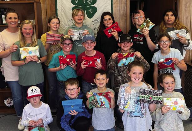4-H Sewing made a travel toiletry bag filled with travel- size hygiene items that were donated by The Best