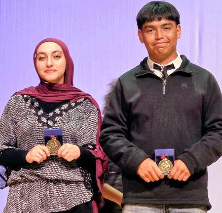 ALL-STAR CAST Rahaf Alomari, as Ophelia, and Adan Gonzalez, as Hamlet B, were named to the All-Star Cast. | COURTESY PHOTO