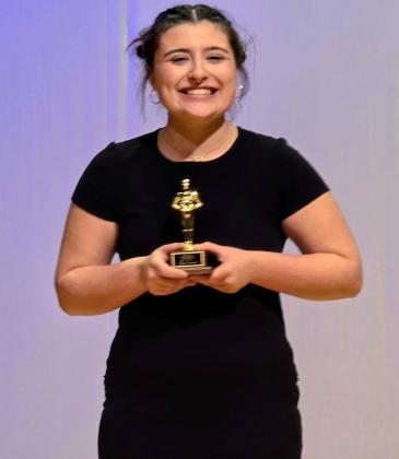 KHLOE SMITH was named Best Performer for her role as Hamlet A. | COURTESY PHOTO