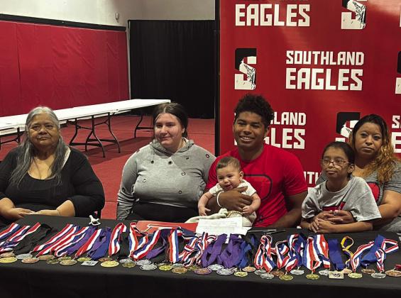 OPSU TRACK Southland’s De’Angelo Humphries signed a letter of intent to run track at Oklahoma Panhandle State University in Goodell, OK! Congratulations! | COURTESY PHOTO