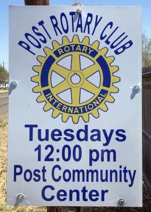SERVICE OPPORTUNITY The Post Rotary Club invites guests to attend weekly lunch meetings every Tuesday at noon. | COURTESY PHOTO