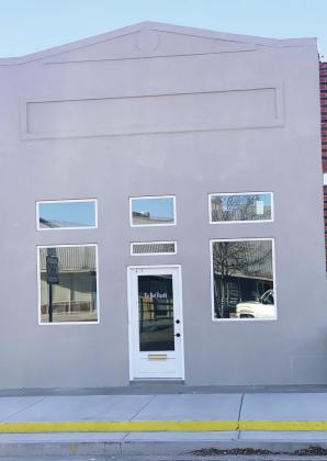 FAÇADE UPGRADE Winehouse at 127 used their Caprock Economic Development Corporation grant award of $7,015 to upgrade the façade on the old Post Dispatch newspaper building. | ANNA GIBSON PHOTO