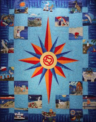 QUILT COLLECTION The Gifts of the Gulf quilt is a spotlight on the Texas Gulf Coast and has now joined the traveling quilt collection that visits fairs, festivals, and museums all over the state. | COURTESY PHOTO