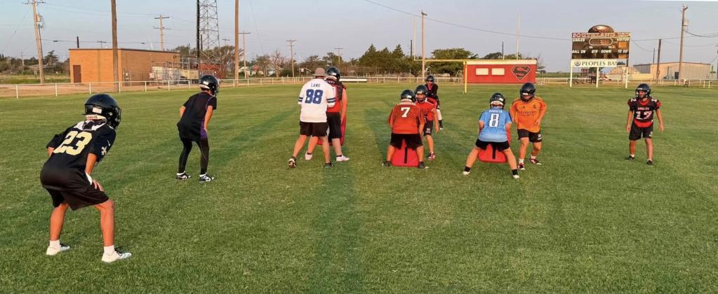 JERSEY DAY Southland Eagles football players wore their favorite jerseys Aug. 4 while putting in work on the field as they prepare for the upcoming season. | COURTESY PHOTO